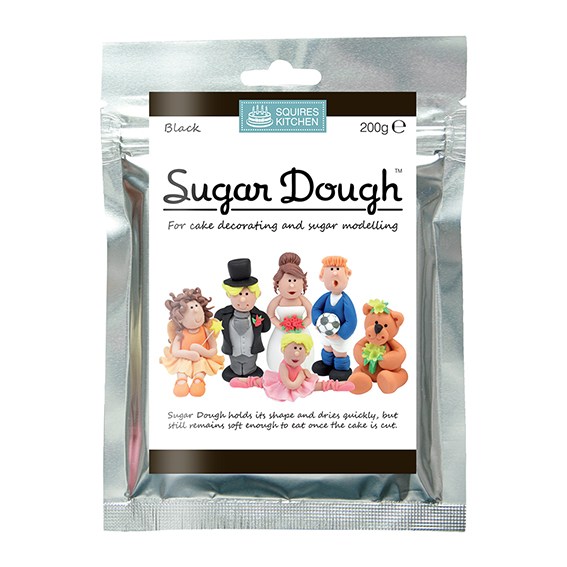 Squires Kitchen 200g Black Sugar Dough